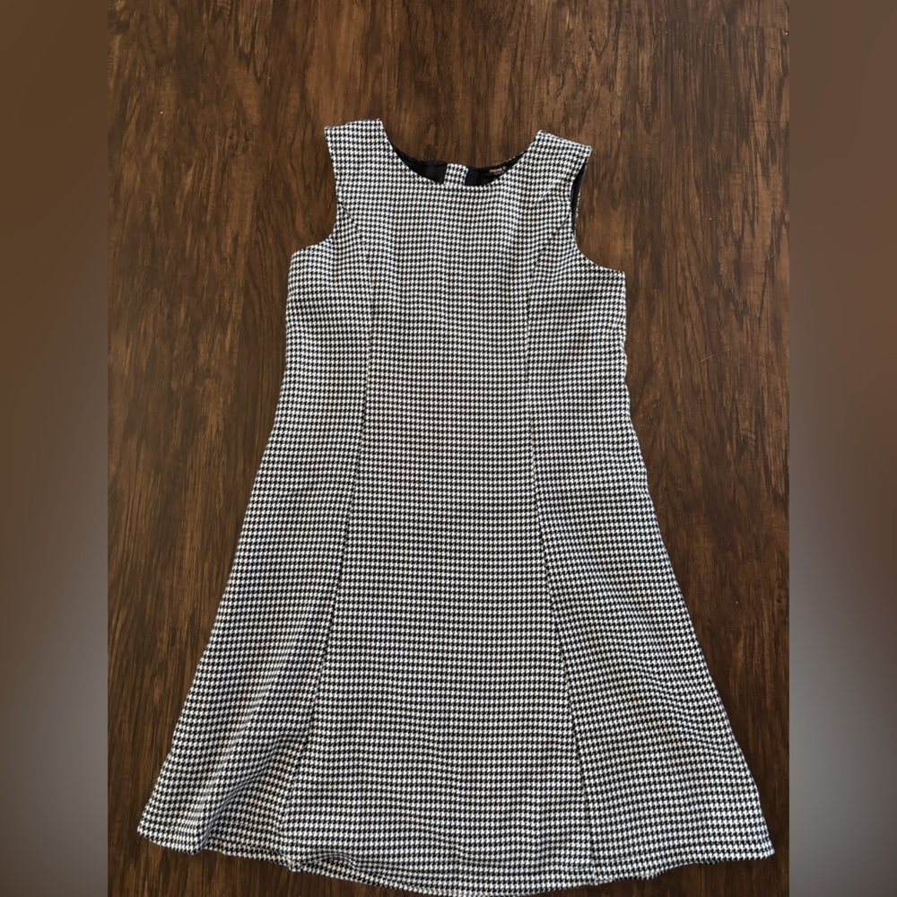 Forever 21 Girls Black and White Houndstooth Dress